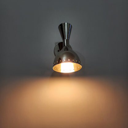 Polished Chrome Mid Century Wall Light | Frost Lights