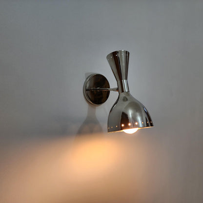 Double Cone Chrome Wall Sconce for Modern Interiors | Frost Lights