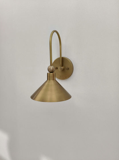 Vintage Brass Wall Sconce For Bedroom Lighting | Frost Lights