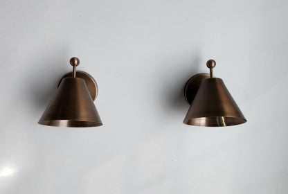 Handcrafted Brass Wall Sconce Pair | Frost Lights