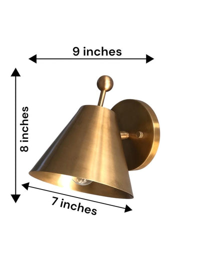 Handmade Vintage Brass Wall Sconce | Frost Lights