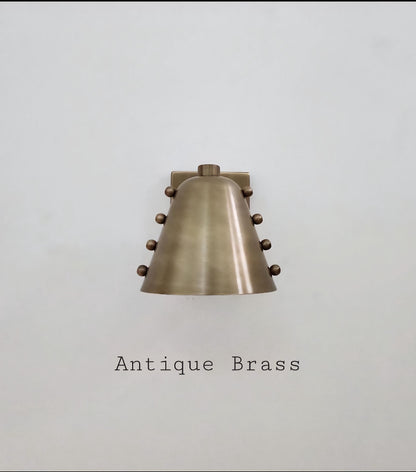 Handcrafted Mid-Century Brass Accent Wall Lamp | Frost Lights