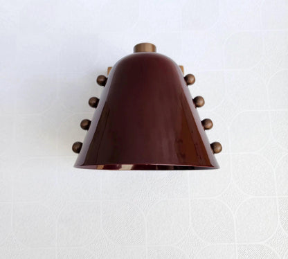 Elegant Brass Cone Lighting Fixture | Frost Lights