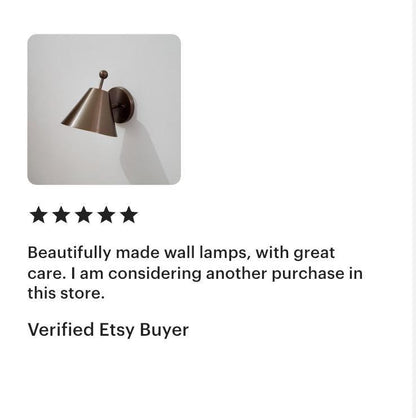 Handmade Vintage Brass Wall Sconce | Frost Lights