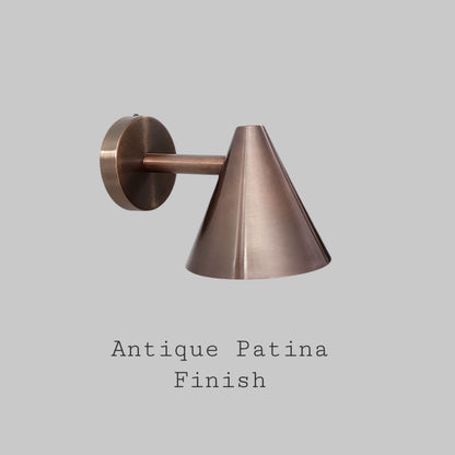 Scandinavian Blackened Brass Wall Lamp | Frost Lights