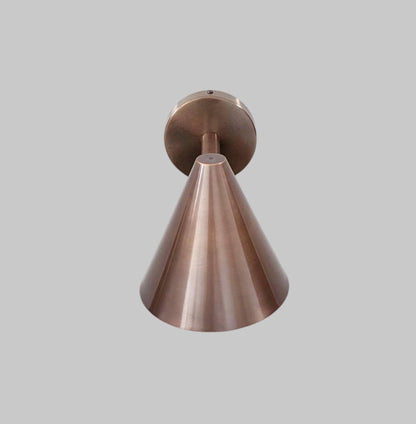 Hardwired Brass Cone Wall Sconce | Frost Lights