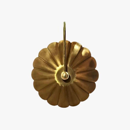 Mid-Century Floral Brass Wall Sconce | Frost Lights