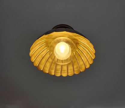 Luxury Handmade Brass Flush Mount Fixture | Frost Lights