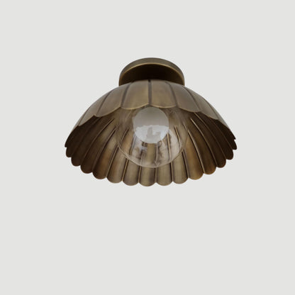 Contemporary Brass Petal Ceiling Light | Frost Lights
