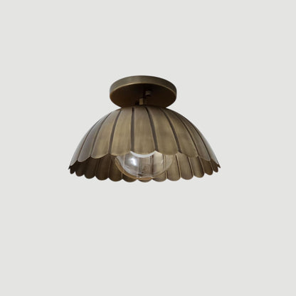 Elegant Brass Floral Ceiling Lighting | Frost Lights