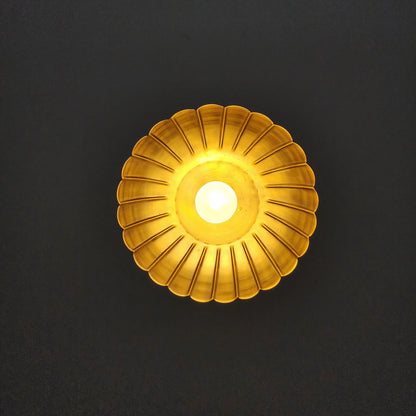 Luxury Handmade Brass Flush Mount Fixture | Frost Lights