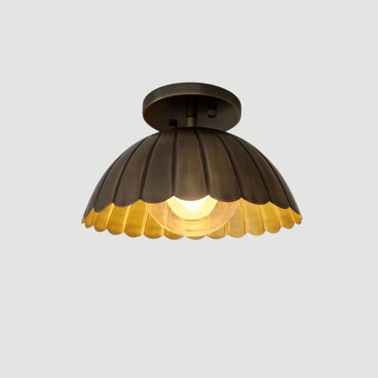 Elegant Brass Floral Ceiling Lighting | Frost Lights