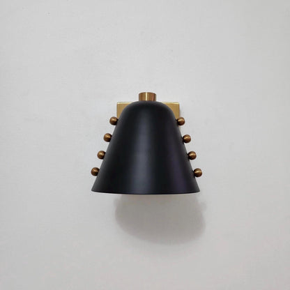 Luxury Brass Wall Sconce With Rivet Detailing | Frost Lights
