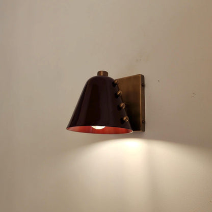 Elegant Brass Cone Lighting Fixture | Frost Lights