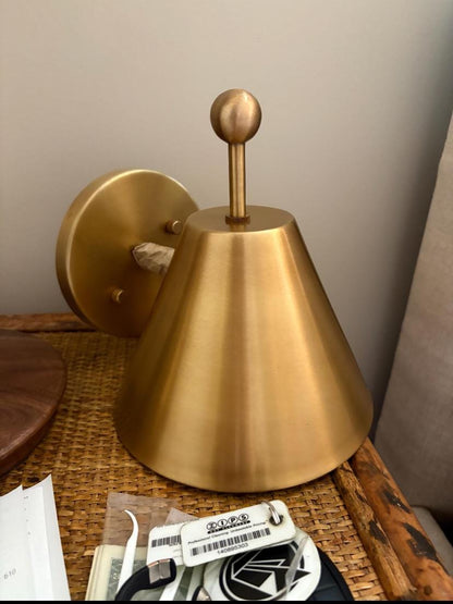 Decorative Brass Wall Lamp for Bedroom | Frost Lights