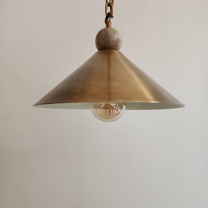 Hand Finished Brass Pendant Lighting Fixture | Frost Lights