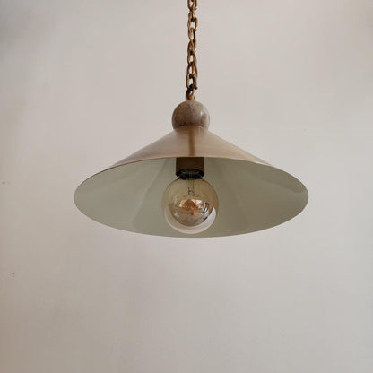 Vintage Brass Pendant Light For Kitchen Island | Frost Lights