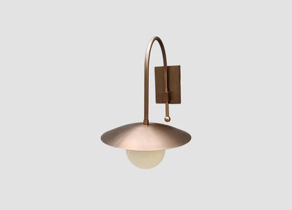 Handmade Brass Tube Wall Sconce Mid Century Lighting | Frost Lights