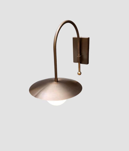 Designer Brass Wall Sconce With Tube Shade | Frost Lights