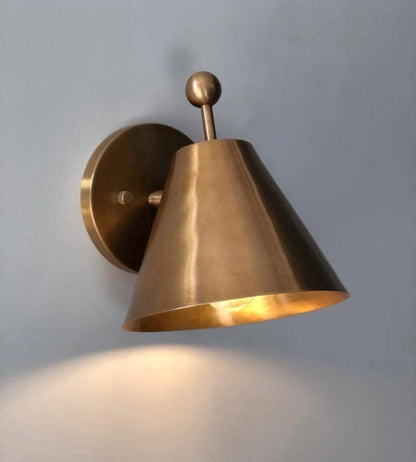 Handmade Brass Wall Light for Living Room | Frost Lights