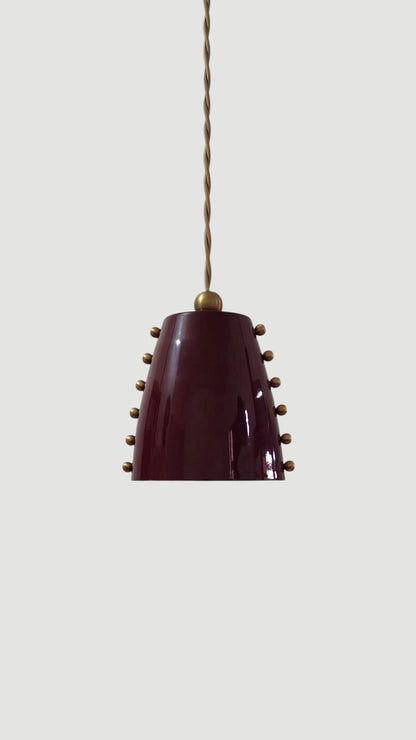Modern Brass Pendant Fixture With Sculptural Design | Frost Lights