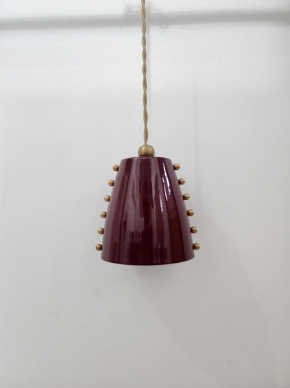Modern Raw Brass Pendant With Warm Glow | Frost Lights
