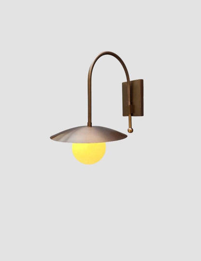 Scandinavian Style Brass Bedroom Lamp | Frost Lights