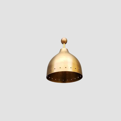 Rustic Industrial Wall Light with Pivot Brass - Vintage Single Shade Sconce - optimized image