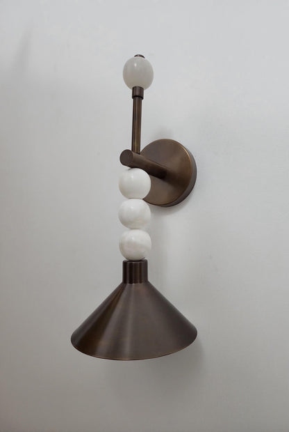 Contemporary Alabaster Wall Sconce For Hallway | Frost Lights
