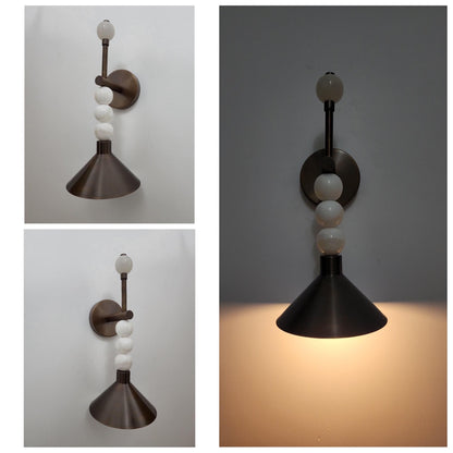 Luxury Bathroom Alabaster Wall Sconce | Frost Lights
