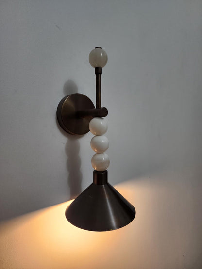 Contemporary Alabaster Wall Sconce For Hallway | Frost Lights