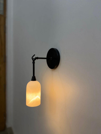 Artisan Alabaster And Brass Sconce | Frost Lights