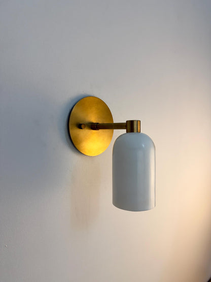 Handmade Alabaster Brass Wall Sconce Modern Wall Lamp | Frost Lights