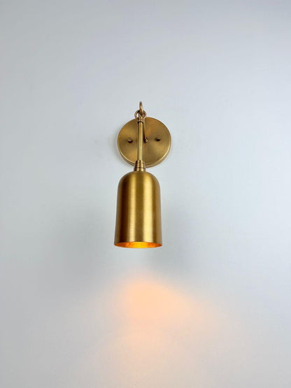 Modern Classic Lighting with a Warm, Elegant Glow - Brass Wall Sconce | Wall Lamp - optimized image