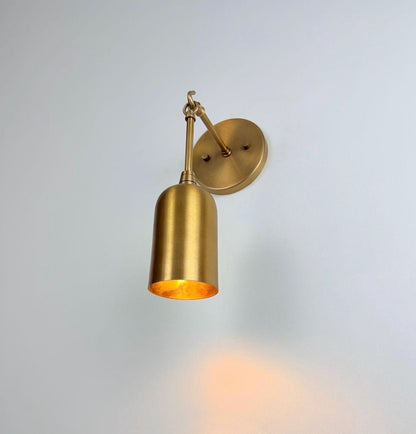Modern Classic Lighting with a Warm, Elegant Glow - Brass Wall Sconce | Wall Lamp - optimized image