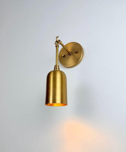 Modern Classic Lighting with a Warm, Elegant Glow - Brass Wall Sconce | Wall Lamp - optimized image