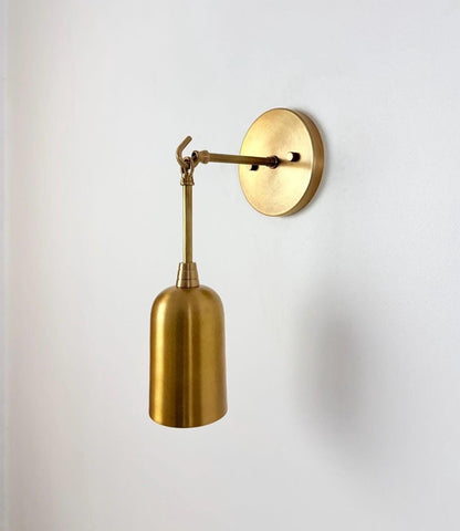 Modern Classic Lighting with a Warm, Elegant Glow - Brass Wall Sconce | Wall Lamp - optimized image
