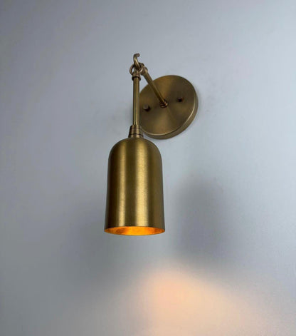 Modern Classic Lighting with a Warm, Elegant Glow - Brass Wall Sconce | Wall Lamp - optimized image