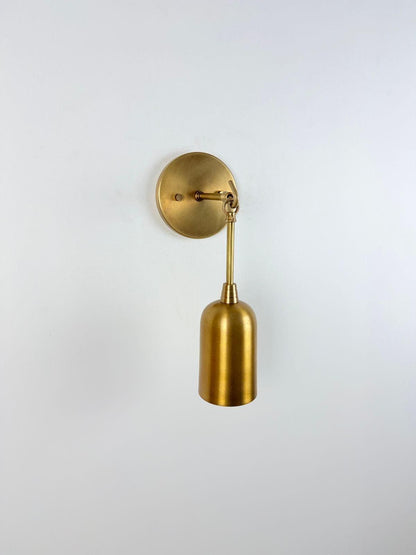 Modern Classic Lighting with a Warm, Elegant Glow - Brass Wall Sconce | Wall Lamp - optimized image