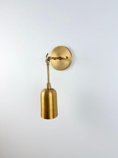 Modern Classic Lighting with a Warm, Elegant Glow - Brass Wall Sconce | Wall Lamp - optimized image