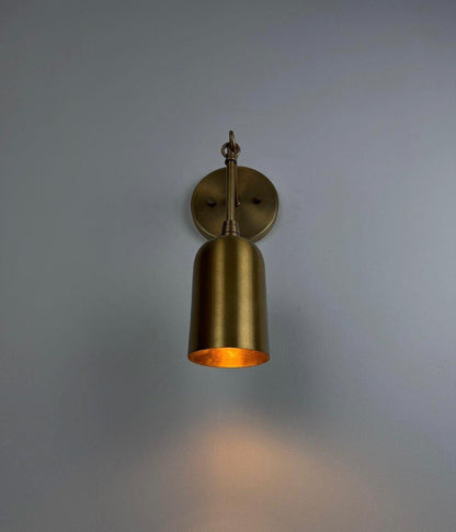 Modern Classic Lighting with a Warm, Elegant Glow - Brass Wall Sconce | Wall Lamp - optimized image