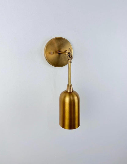 Modern Classic Lighting with a Warm, Elegant Glow - Brass Wall Sconce | Wall Lamp - optimized image