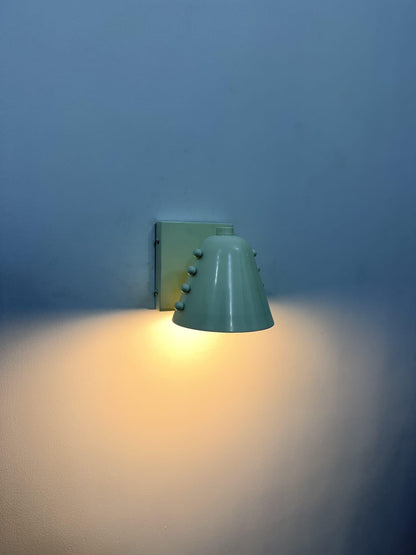 Artisan Brass Wall Sconce With Decorative Rivets | Frost Lights