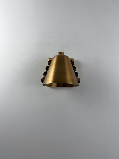 Contemporary Brass Cone Wall Fixture | Frost Lights