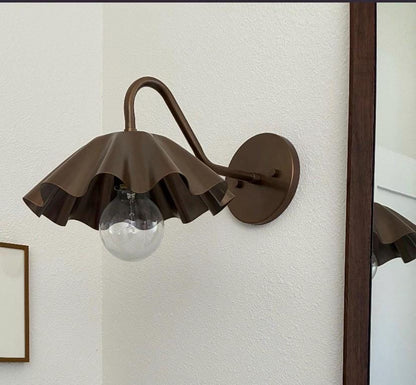 Brass Umbrella Wall Sconce For Bedroom | Frost Lights