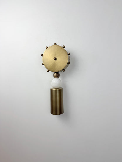 Luxury Alabaster Brass Wall Sconce For Bedroom | Frost Lights