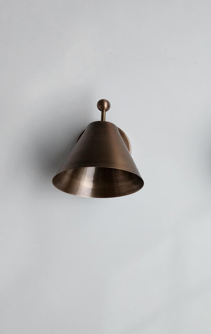 Vintage Finial Brass Wall Fixture | Frost Lights