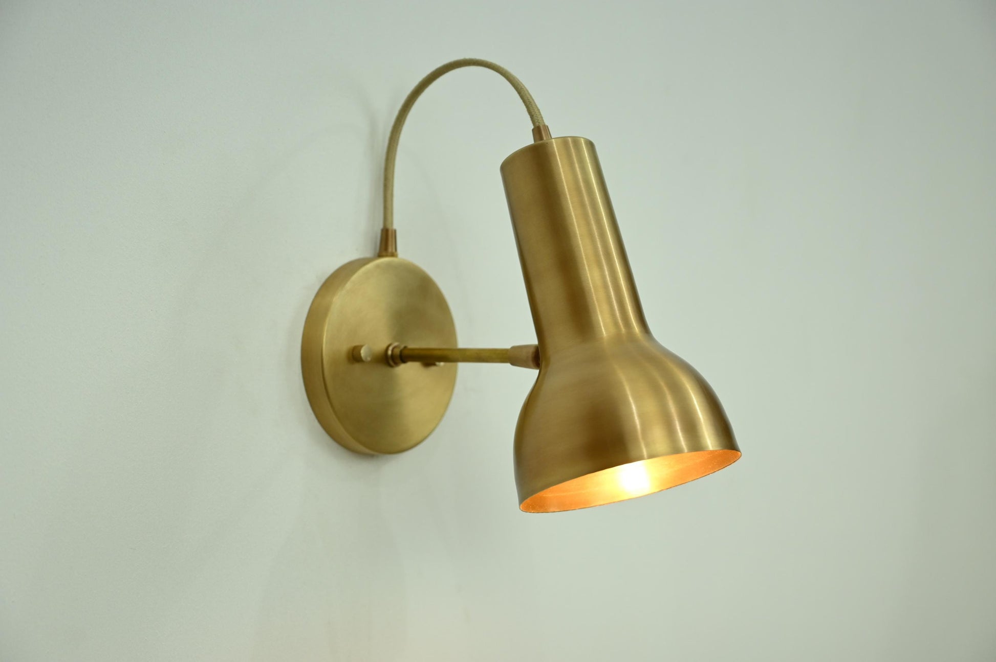 Raw Brass sconce