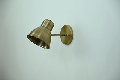 Vintage Inspired Brass Wall Mounted Lamp | Frost Lights