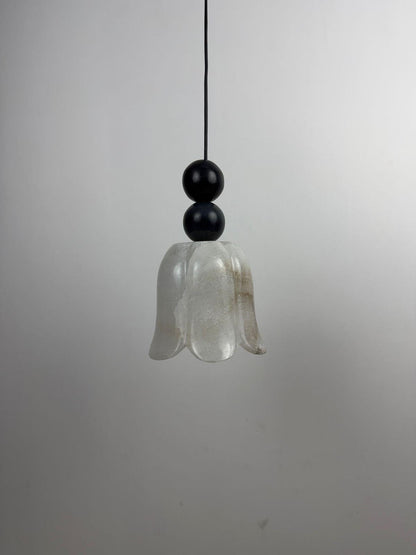 Handcrafted Alabaster Pendant Light – Natural Stone Organic Ceiling Lamp - optimized image